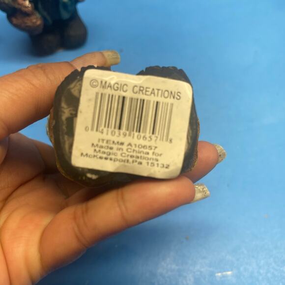 Magic Creations Black Bear Figurine Set of 3 Fishing Camping Vintage - Picture 6 of 10